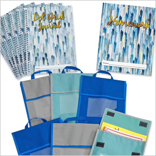 Homework Folder Blue Really Good Stuff® Cool and Calm Homework Folders – Set of 12