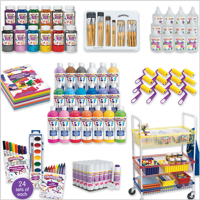 Colorations® Heavy-Duty Classroom Art Cart