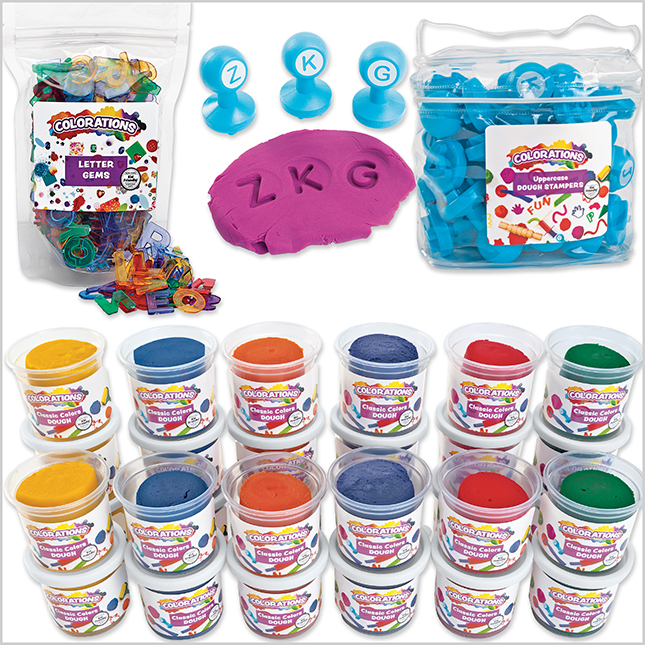  Colorations Alphabet Dough Stampers Set, Lowercase Letters, 26  Letter Stamps for Toddlers & Preschool Kids, Learn ABC & Spelling, Play  Dough Creative Play for Classrooms, Daycare, School, Homeschool : Toys 
