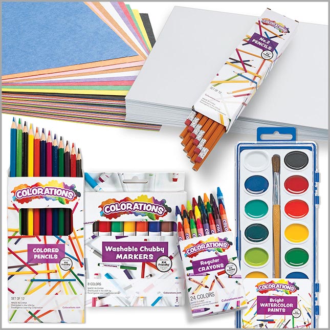 Colorations Classroom Value Bulk Color Pencils, 12 Colors, 144 Packs