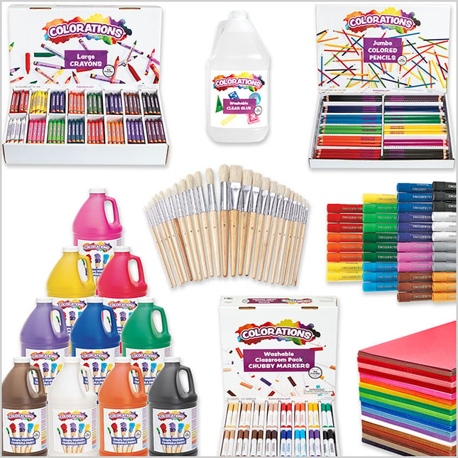 Colorations® Classroom Value Bulk Chubby Markers, 8 Colors, 96 Packs