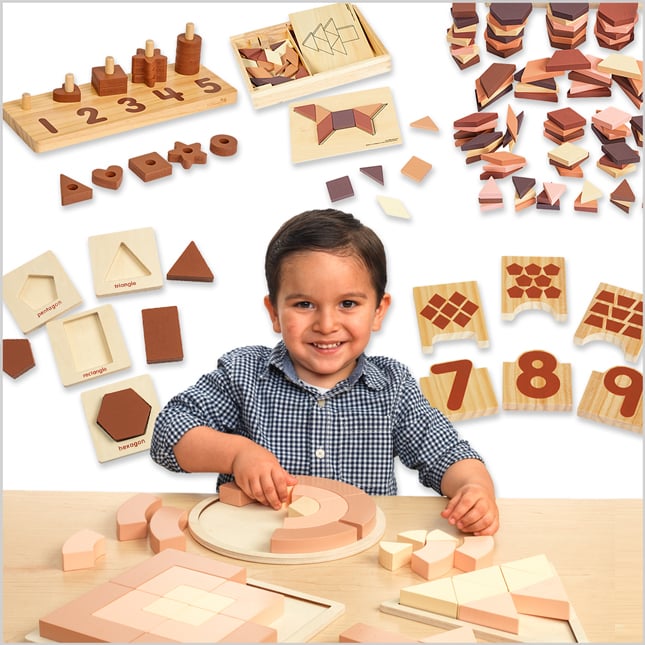 Excellerations® Wooden Building Blocks - Set of 100