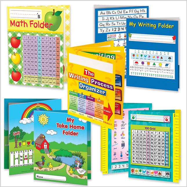 Writing Process 4-Pocket Student Folders - Set of 12